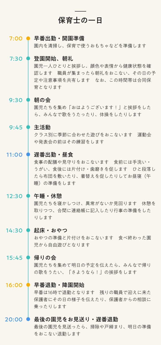 保育士の一日