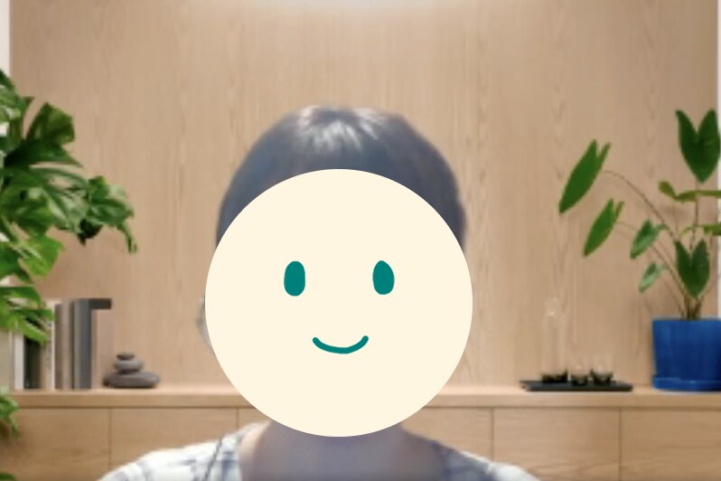 取材を受けるSさん