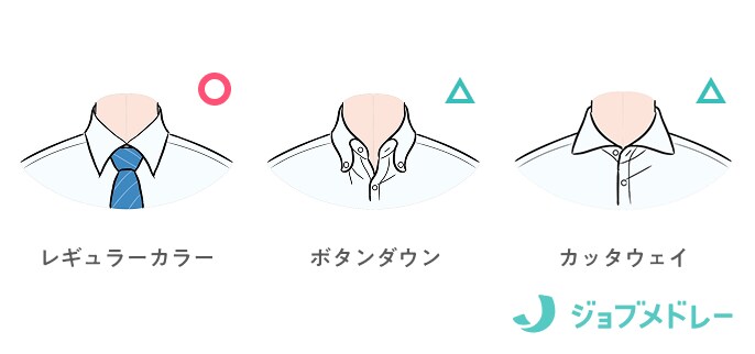 転職活動の男性のシャツ