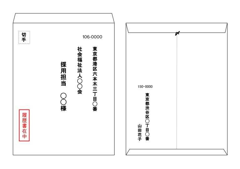 封筒の書き方見本