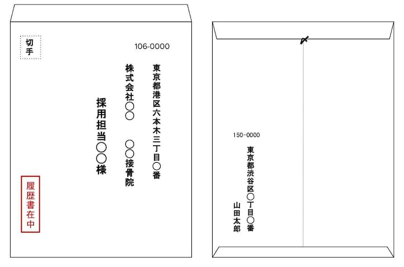 封筒の書き方見本