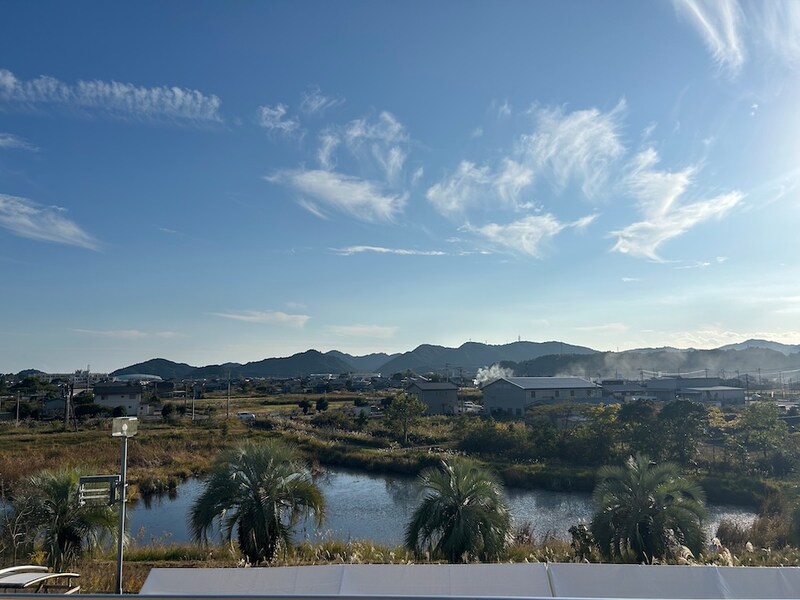 海南病院の病室から見える景色