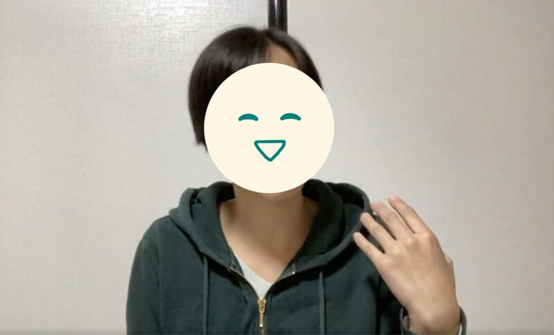 取材を受けるSさん