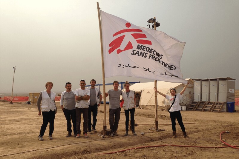 派遣地での白川さん