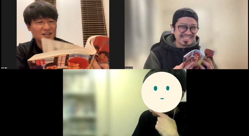 オンライン取材の様子
