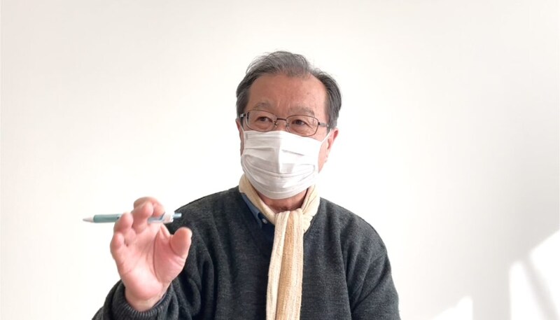 峯尾さん取材中の様子