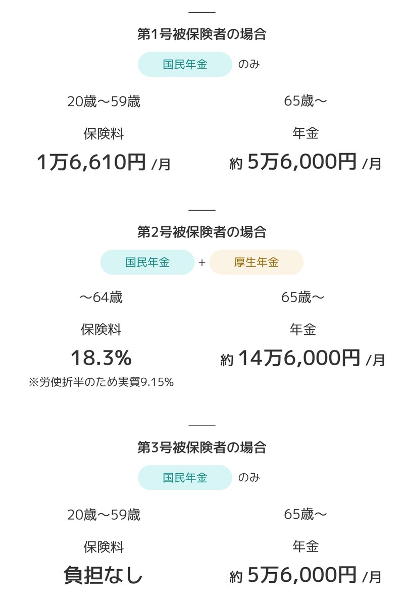 納める保険料と受け取れる年金の金額
