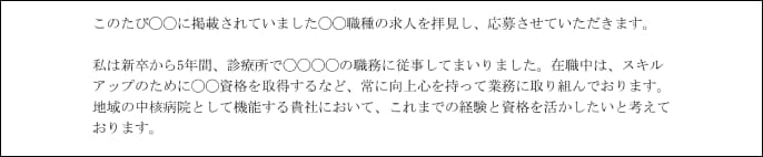 （4）応募の経緯・志望動機・自己PR