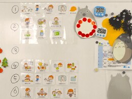 可視化の例：行動ステップ表