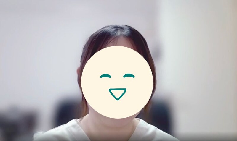 医療事務Hさん 取材中の様子