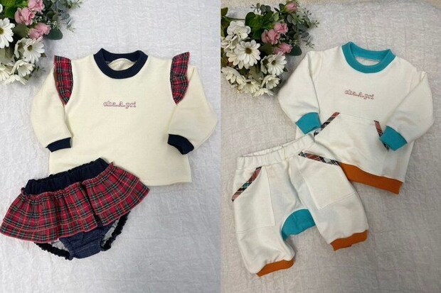 西野さんの実母が作った、にこりちゃんのお洋服。