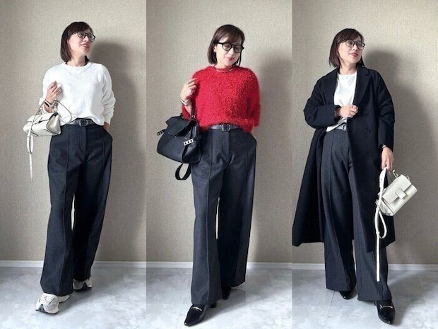 【ユニクロ】美シルエットパンツがこの冬手放せない!普段にも仕事にもOKな起毛感パンツ