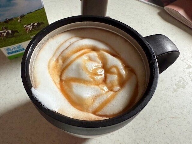 【ダイソー】一瞬でふわふわの泡が完成！家でもお店みたいなカフェタイムができるカプチーノミキサー