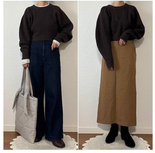 【しまむら】神がかったシルエットで着るだけ垢抜けニット発見！1969円ボリュームスリーブニットはトレンド感抜群