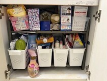 【3COINS】これすごい！どんな場所にも合わせて設置が出来る！伸縮シンク下収納棚でスッキリ！