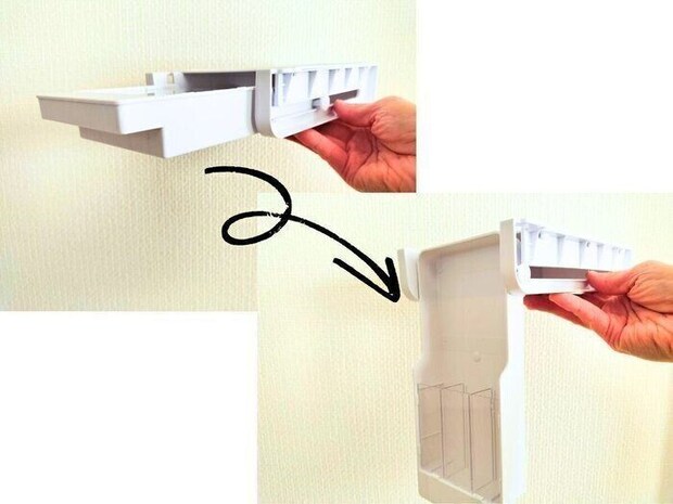 【ダイソー】大人気の取り付け式引き出しに新タイプ出た!ペン立て機能が付いて引き出しなのに立てられる!