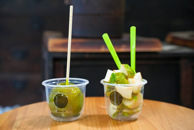 鳥取の梨をつかった「なし飴」！白壁土蔵群の町歩きグルメが並ぶ古民家カフェ｜倉吉市