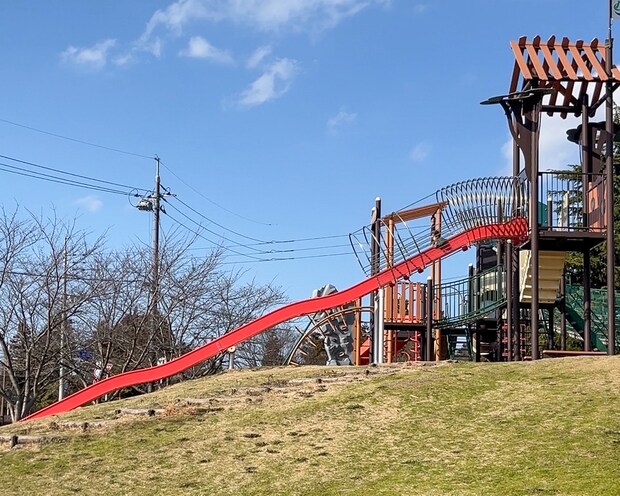 2種のラジコンサーキットも無料！波打つロング滑り台が人気の、大山の麓にある公園｜鳥取県伯耆町