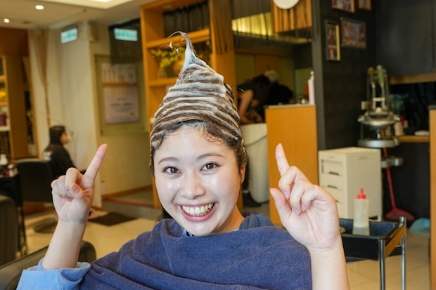 頭の上にソフトクリーム!話題の台湾シャンプーを初体験♡丁寧なマッサージで旅の疲れが癒される♪【台湾女子旅】