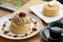 【大江ノ郷自然牧場】秋限定のモンブランクリームたっぷりなパンケーキ｜鳥取県八頭町
