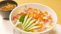 長年続くお寿司屋さんの贅沢ランチ！大将が作るキラキラの海鮮丼と、分厚いネタの特上握り｜松江市