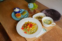 【WakasaYomogi】自家栽培よもぎのパスタ＆スイーツが美味しい山中のカフェ｜鳥取県若桜町