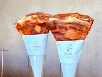 こだわり生地の種類豊富なクレープ専門店。まるでクッキーのようなパリパリ生地クレープにはまりそう！｜出雲市