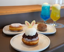 虹が見える海辺のハワイアンカフェ♪ 期間限定の“白うさぎ大福ドーナツ”が可愛すぎる…！｜鳥取市
