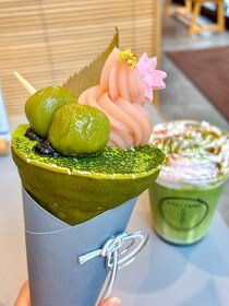 出雲大社近くの和クレープ屋さん。春の新作は緑とピンクの彩り美しい桜スイーツ！｜島根県出雲市