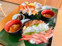 【砂丘センター 見晴らしの丘】鳥取砂丘近くの海鮮丼が食べられるお店。砂丘が一望できる展望テラスも｜鳥取市