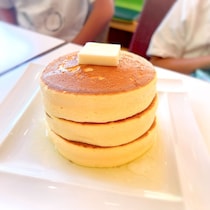 ふわっふわでシュワっと！やっぱり美味しい！大江の郷ココガーデンのパンケーキ｜鳥取県八頭町