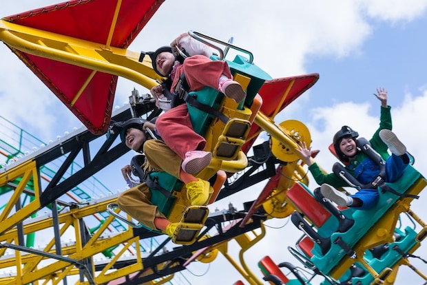 岡山が誇る遊園地「ジョイフルパーク」でガンバレルーヤが大絶叫!|真庭市