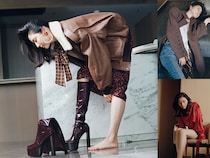 【長澤まさみ】摩天楼の窓辺で…ミニボトムから圧倒的な美脚披露「罪すぎる」ショットを一挙公開