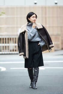 【365 DAYS SNAP】BAYCREW'S プレス市川綾子さんの「ヘビロテニットの着まわし」