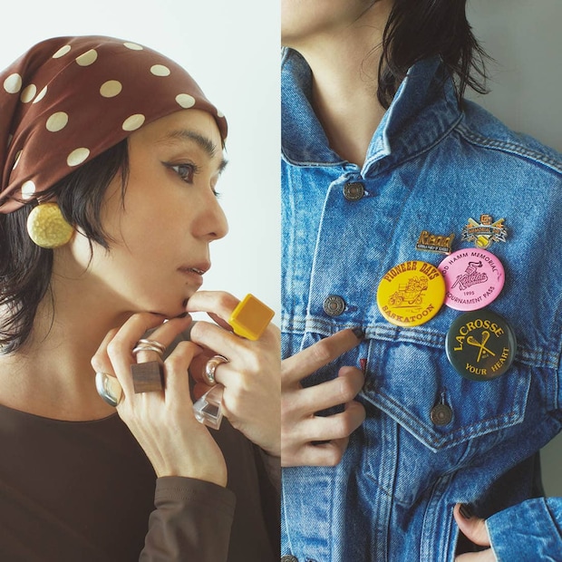 おもちゃみたいな大ぶりアクセをガチャガチャ着けるのがイイ♡大人の【ホメられヴィンテージ】