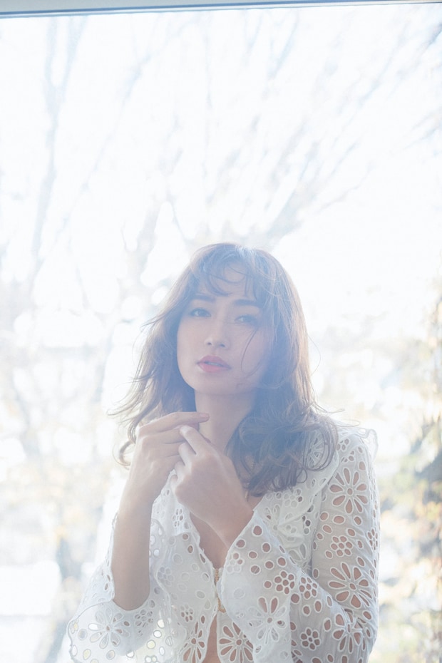 佐田真由美×サンローラン♡ 赤リップが主役のミニマムメイク