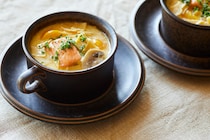 からだの芯から温まる低糖質の「豆腐干」スープレシピ