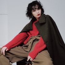 赤ニットも、クリーンなステンカラーコートも！大好きな【ジャーナル スタンダード レサージュ】