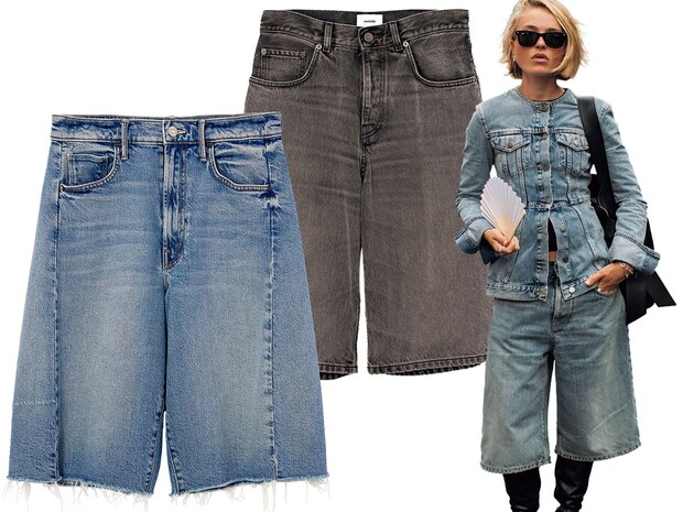 今季、ファッショニスタのあいだで【デニム】も「ひざ丈」や「ブラウン」が流行中！