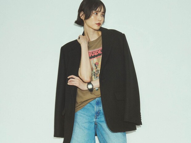 定番のTシャツ×デニムもハーフパンツなら今季らしくアップデートします！【10日間着まわし】