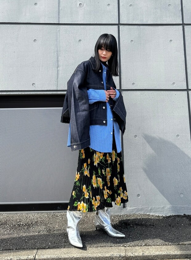 ジル サンダーのシルバーブーツでバランスの達人に！【365 DAYS SNAP】村上由美子さんの私服