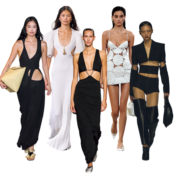 どこかが切れて見えちゃってる「カットアウト」で旬のヌケ感を。2024年春夏のホットワードをチェック