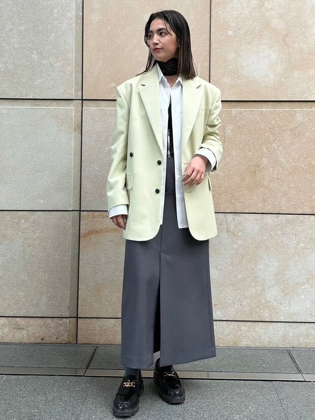 ESTNATIONのキレイ色ジャケットで春気分全開！【365 DAYS SNAP】水谷優芽さんの私服スタイル