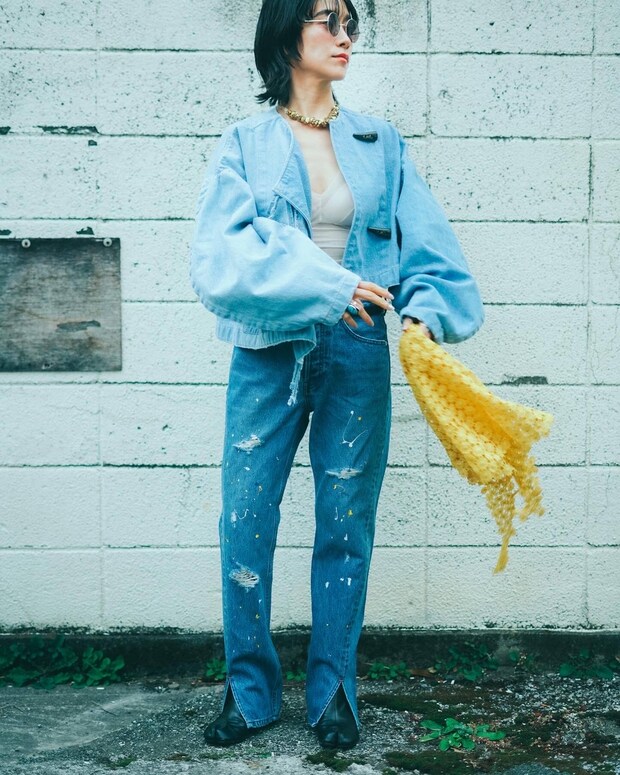 「それどこの？」と思わず聞きたくなるデニムオンデニムスタイル【365 DAYS SNAP】中山良子さんの私服