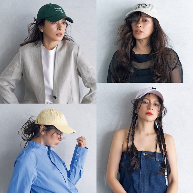 40代以上の【キャップ】は女らしさがマストです。ニュアンスのあるヘアを見せて激的に洒落る！