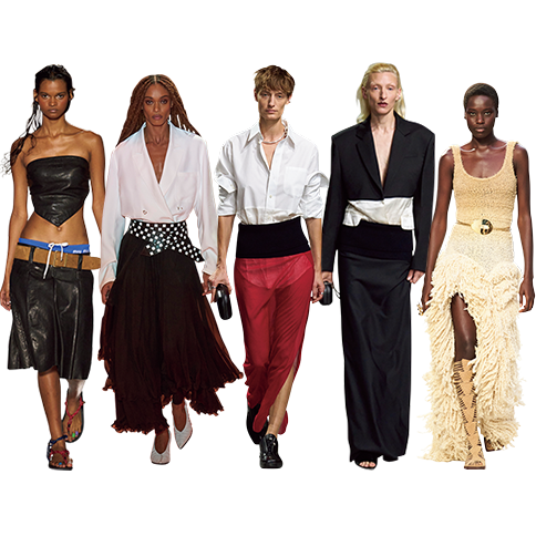 大胆に主張するステートメントベルト。ランウェイから2024年春夏のホットワードをピックアップ