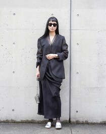 話題のブランド、ジア ストゥディオスのブラックが素敵【365 DAYS SNAP】浅川 梢さんの私服