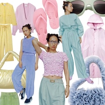 40代以上が着る【甘くないパステルカラー】が素敵。スタイリスト百々千晴さんと考える旬リスト