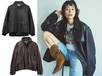 世界的にもトレンドの【レザージャケット】はほどよく「オーバーサイズ」がこなれ見えします！