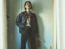 攻めのTシャツコーデも「キレイめデニム」と「レザー」で大人の品格見せ！【10日間着まわし】